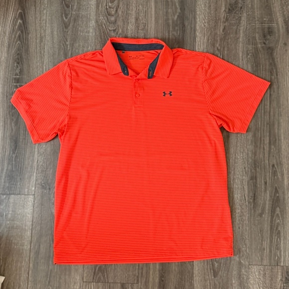 Under Armour Men's Bright Orange Collared Shirt - Picture 1 of 3